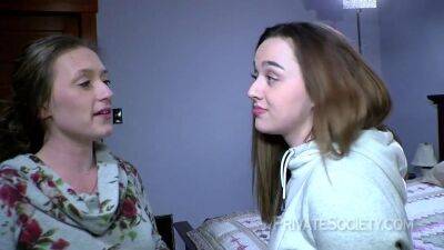 Nasty teen girls go lesbian for a first time on lesbiandaughter.com