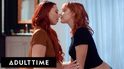 ADULT TIME - Redhead Babes Aidra Fox and Kenna James Scissor Until They ORGASM! SENSUAL LESBIAN SEX! on lesbiandaughter.com