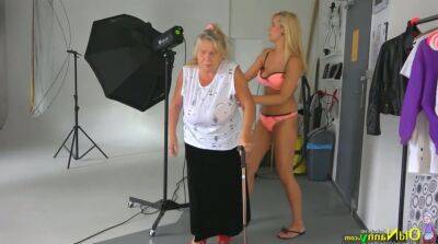 Old and young lesbians go wild after photo session on lesbiandaughter.com