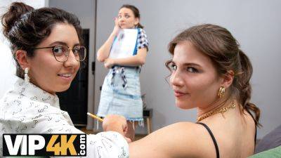 VIP4K. Lesbians is a perfect work break for these office whores - Russia on lesbiandaughter.com